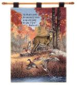 Fur Feathers and Fall Tapestry Wall Hanging